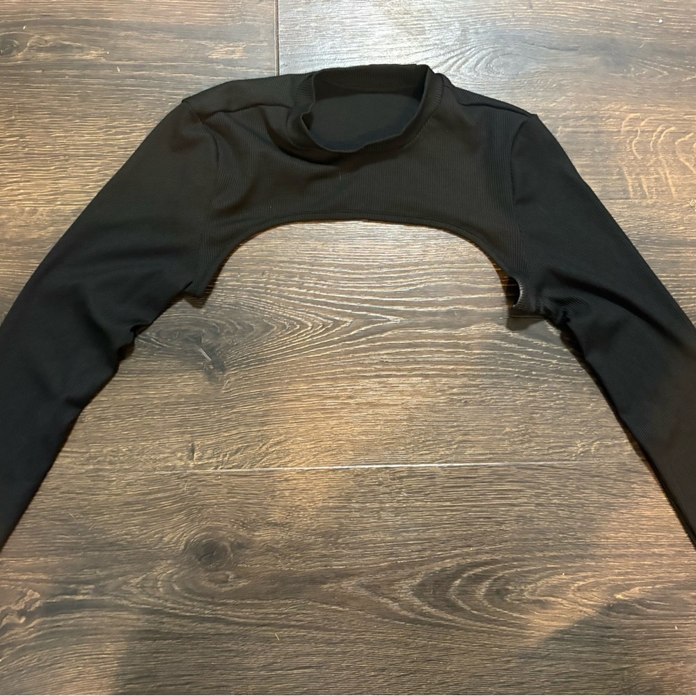 Black Long Sleeve Shrug